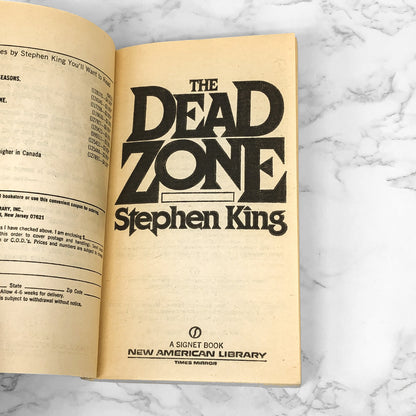 The Dead Zone by Stephen King [1983 MOVIE TIE-IN PAPERBACK]