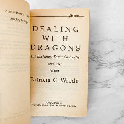 Dealing With Dragons by Patricia C. Wrede [FIRST PAPERBACK PRINTING] 1990 Point Fantasy