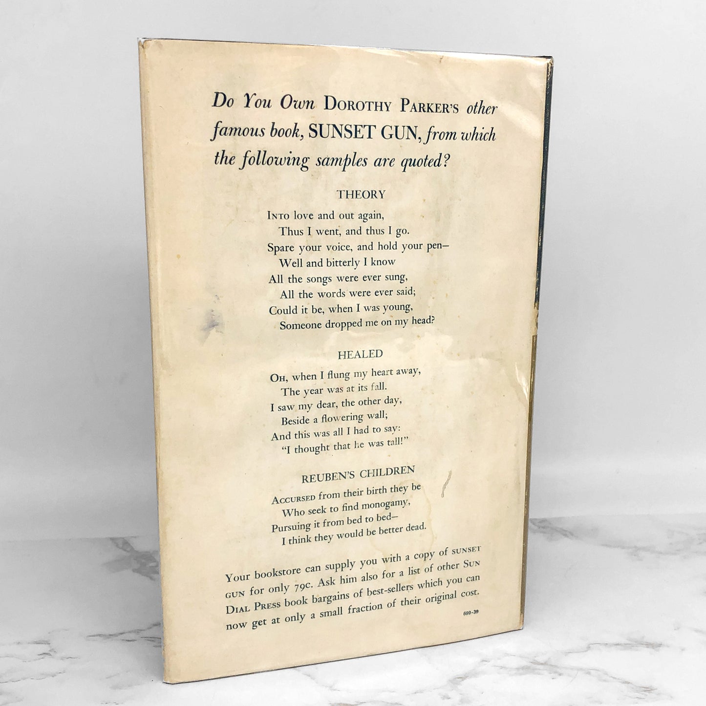 Death and Taxes by Dorothy Parker [SECOND EDITION] 1939 • Sun Dial Press