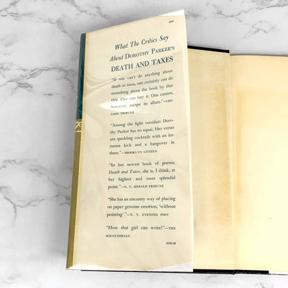 Death and Taxes by Dorothy Parker [SECOND EDITION] 1939 • Sun Dial Press