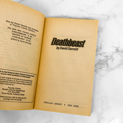 Deathbeast by David Gerrold [FIRST EDITION PAPERBACK] 1978