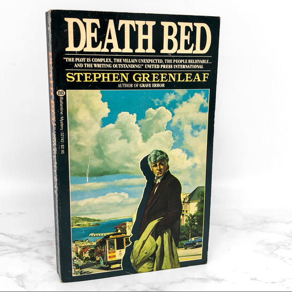 Death Bed by Stephen Greenleaf [1987 PAPERBACK] • Ballantine • John Marshall Tanner #2