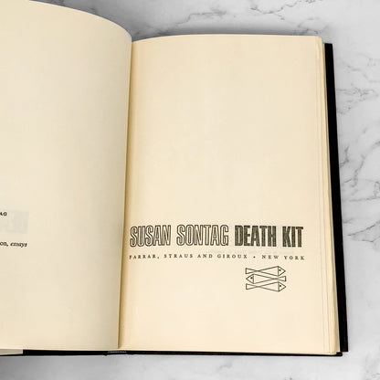 Death Kit by Susan Sontag [1967 HARDCOVER]