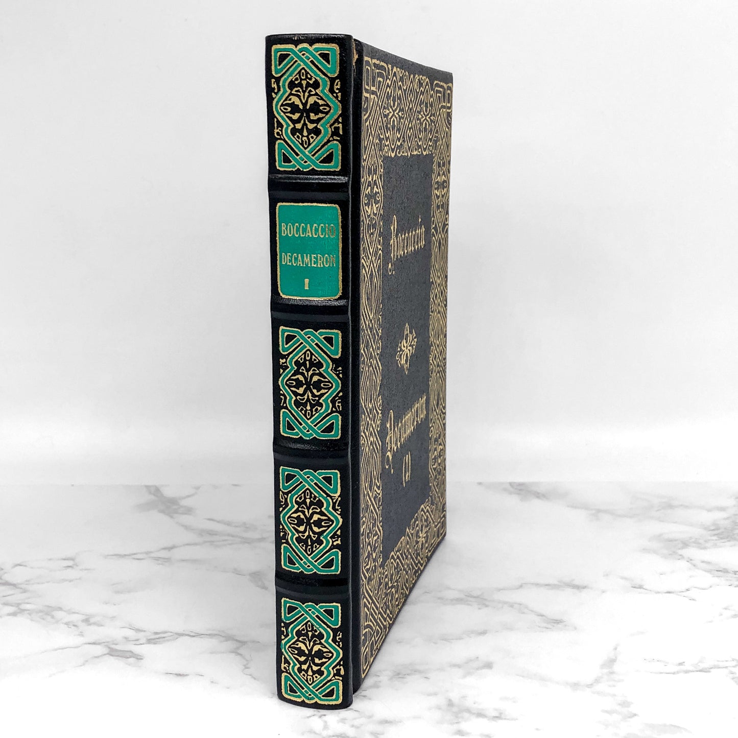 The Decameron Vol. 1 by Giovanni Boccaccio [1986 LEATHER BOUND HARDCOVER]