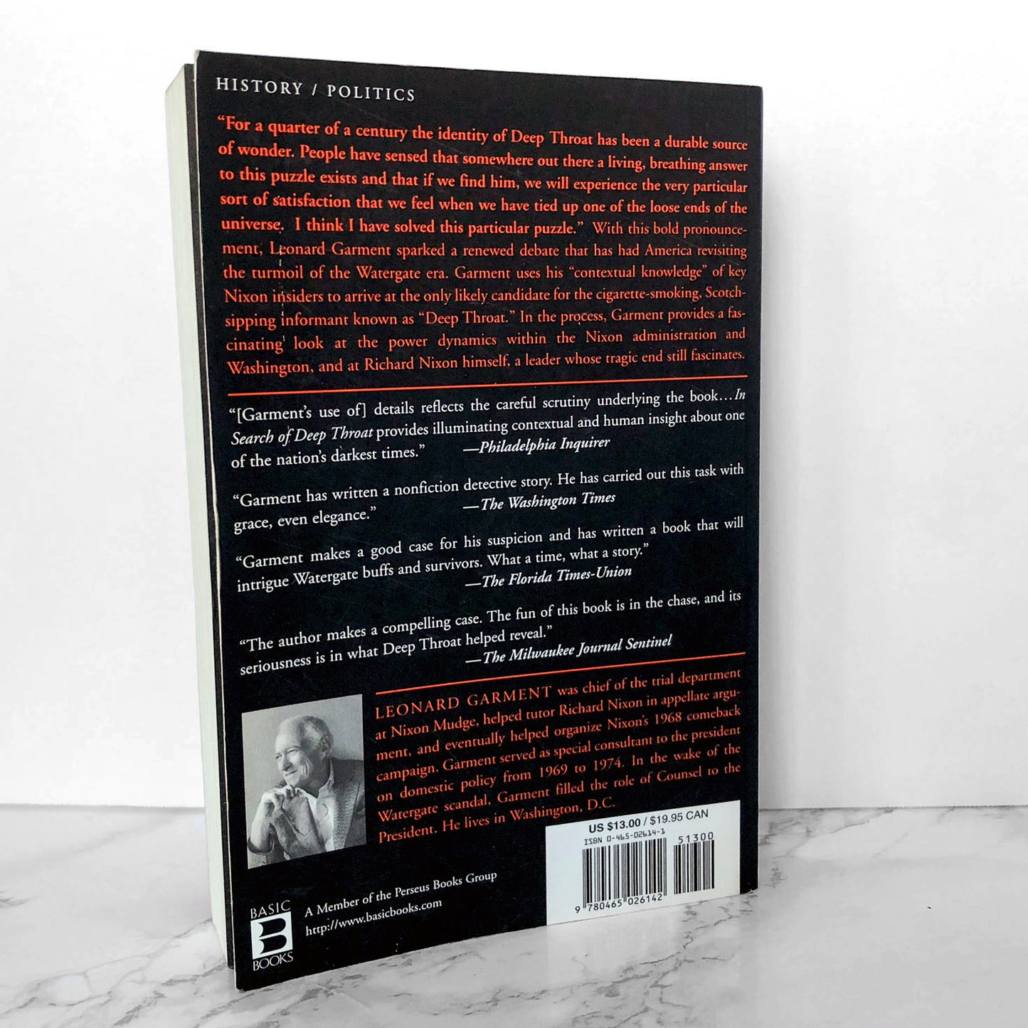 In Search of Deep Throat by Leonard Garment [TRADE PAPERBACK / 2000]