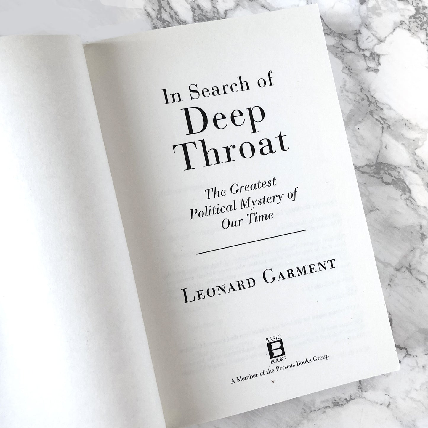 In Search of Deep Throat by Leonard Garment [TRADE PAPERBACK / 2000]