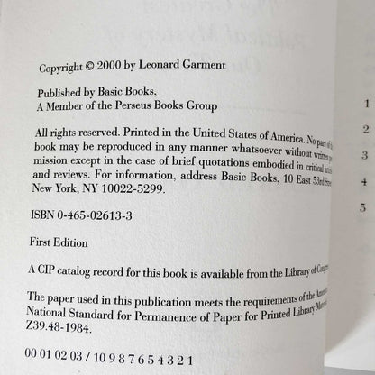 In Search of Deep Throat by Leonard Garment [TRADE PAPERBACK / 2000]