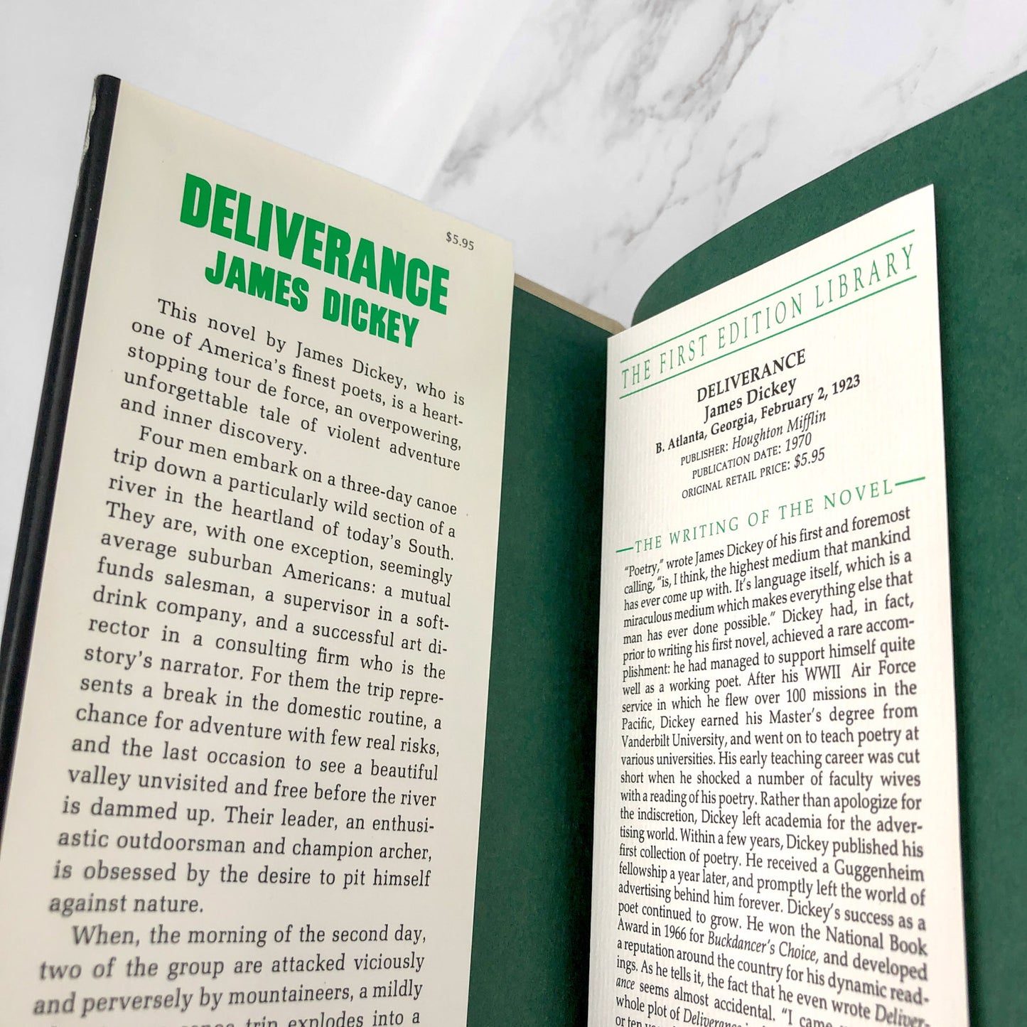 Deliverance by James Dickey [FIRST EDITION FACSIMILE]