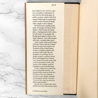 Democracy: A Novel by Joan Didion [FIRST EDITION / FIRST PRINTING] 1984