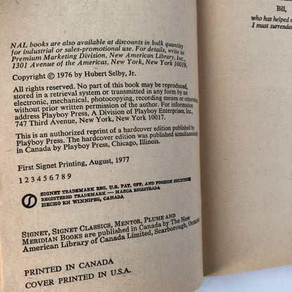 The Demon by Hubert Selby Jr. [FIRST PAPERBACK PRINTING] - Bookshop Apocalypse