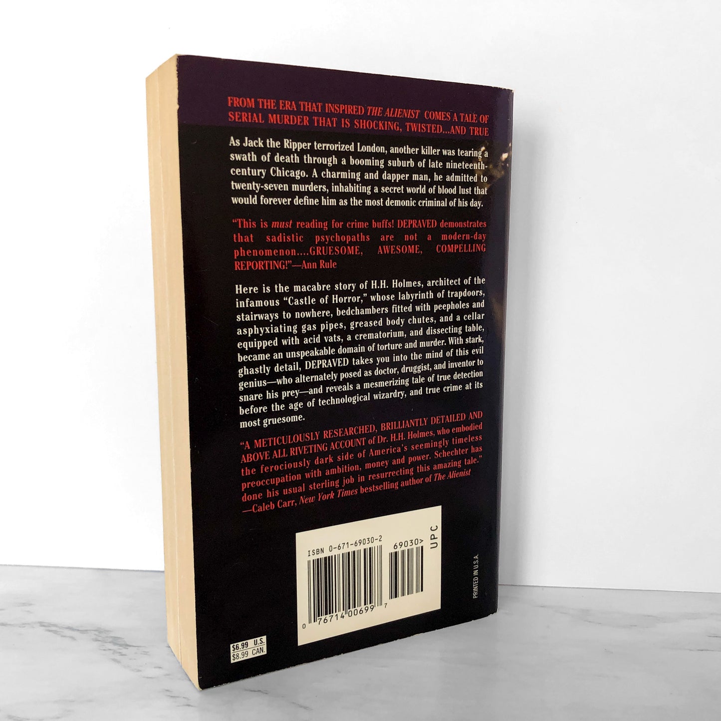 Depraved: The Definitive True Story of H.H. Holmes by Harold Schechter [FIRST PAPERBACK PRINTING]