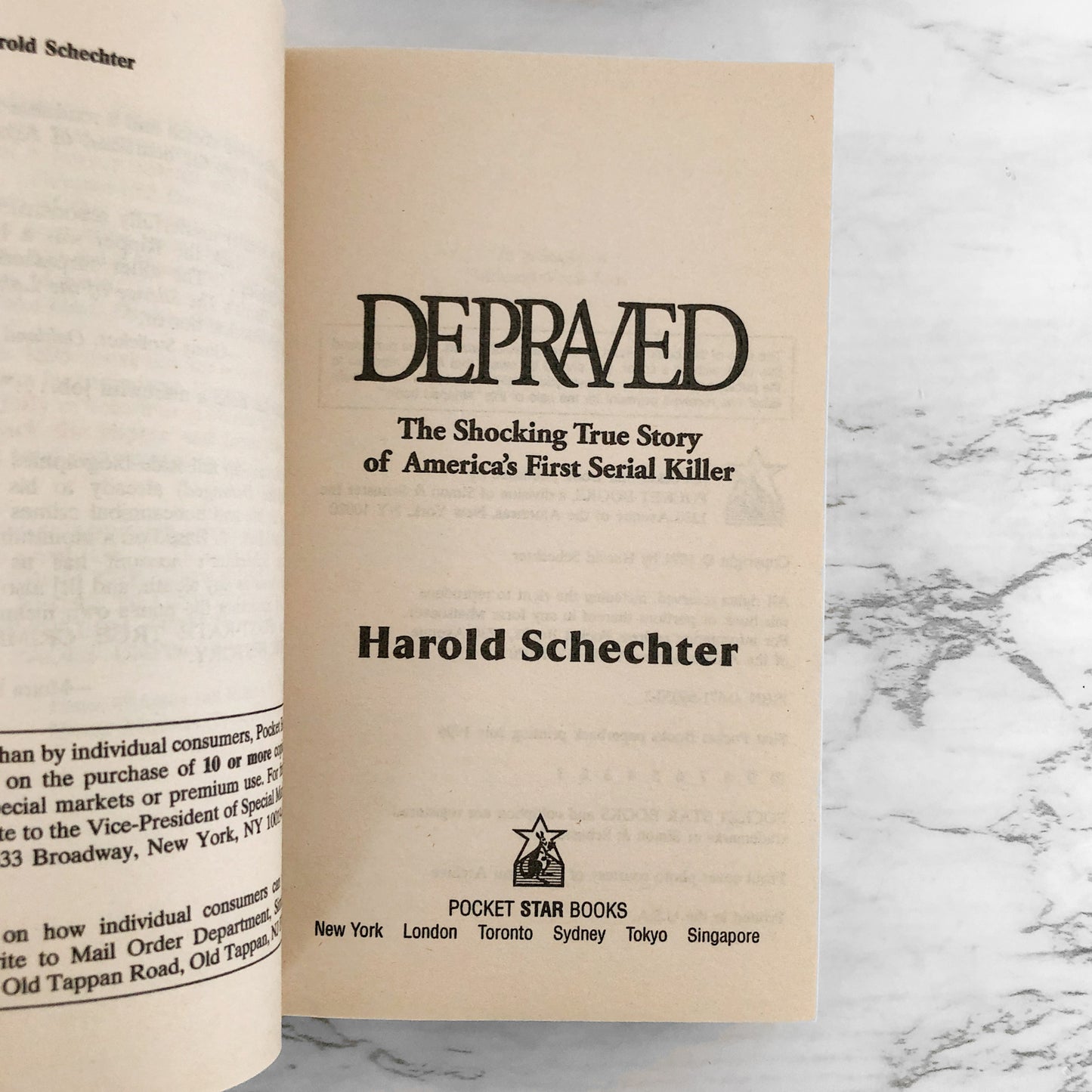 Depraved: The Definitive True Story of H.H. Holmes by Harold Schechter [FIRST PAPERBACK PRINTING]