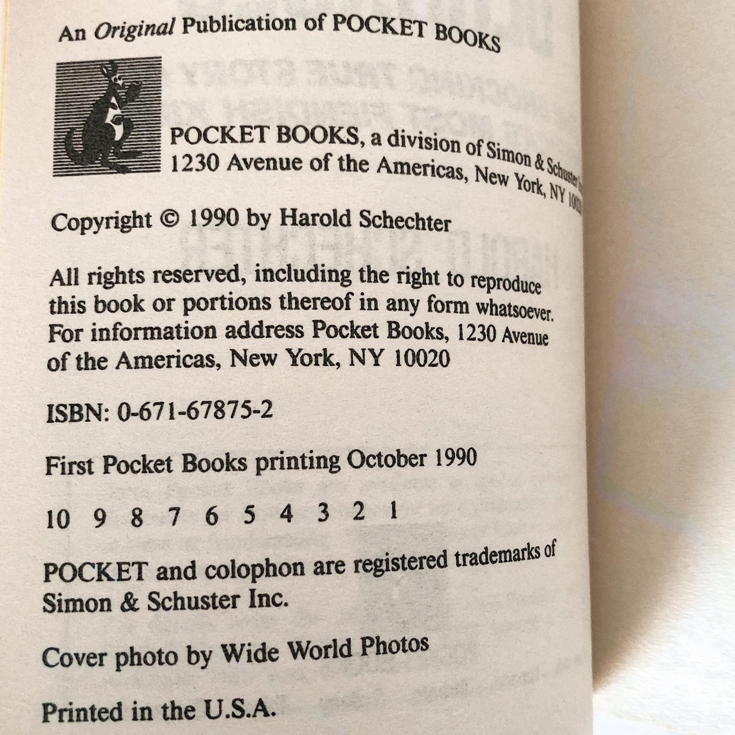 Deranged: The Shocking True Story of America's Most Fiendish Killer by Harold Schechter [FIRST EDITION / 1990]