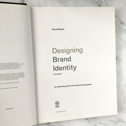 Designing Brand Identity by Alina Wheeler [THIRD EDITION] - Bookshop Apocalypse