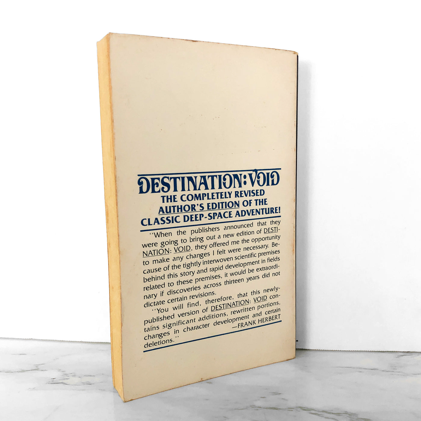 Destination Void by Frank Herbert [REVISED PAPERBACK / 1978]