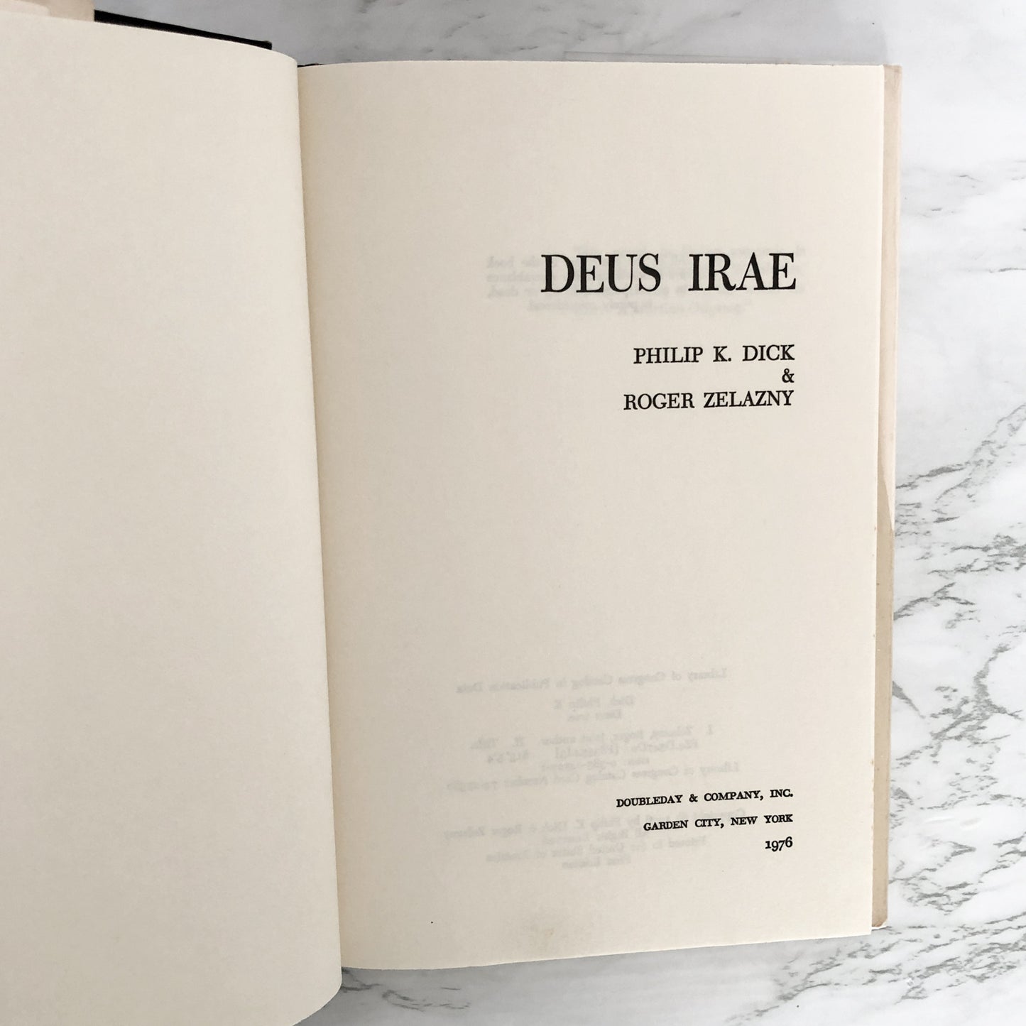 Deus Irae by Philip K. Dick & Roger Zelazny [FIRST EDITION • FIRST PRINTING] 1976 • Doubleday
