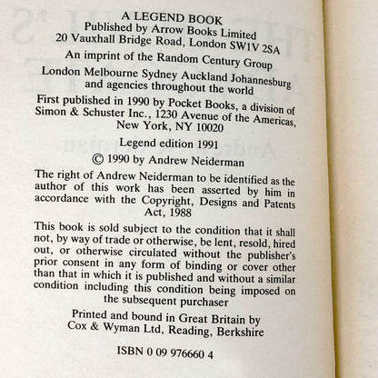 The Devil's Advocate by Andrew Neiderman [1991 U.K. PAPERBACK]