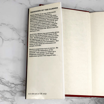 The Devil's Advocate by Andrew Neiderman [U.K. FIRST EDITION] 1990 • Century Legend