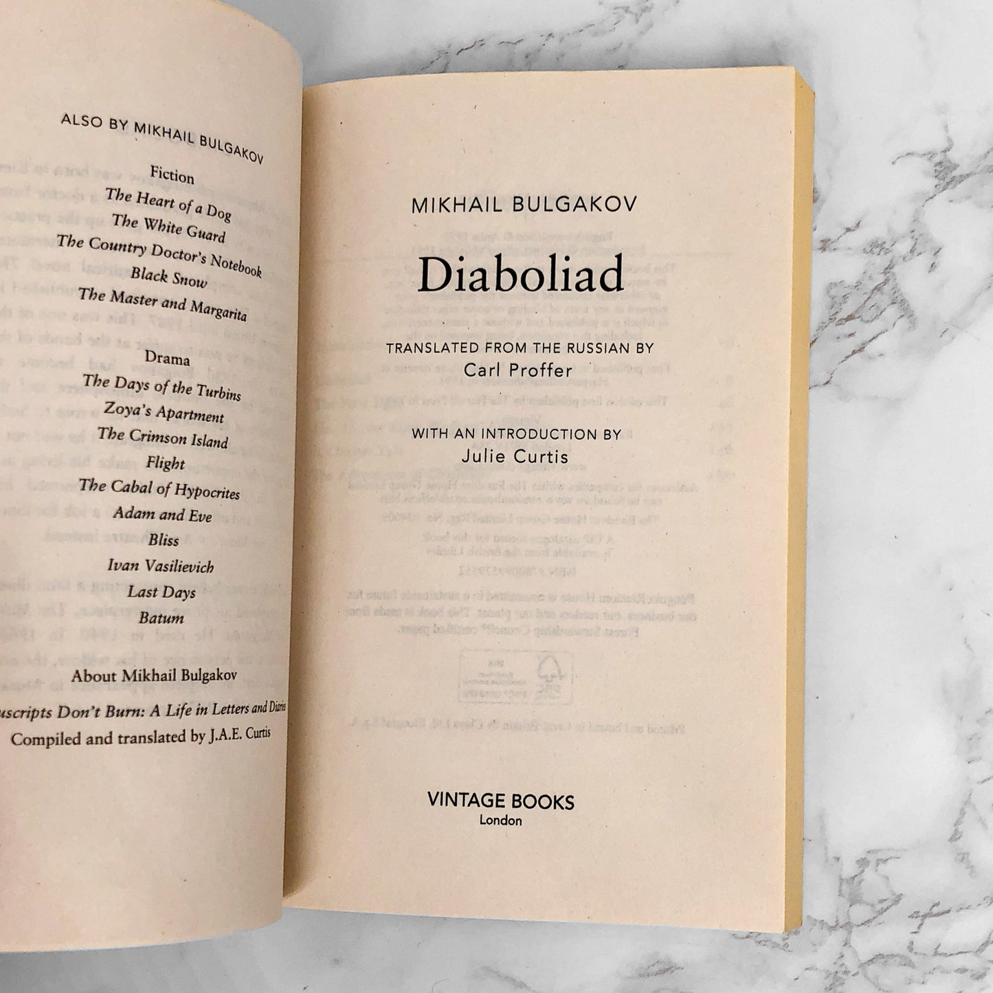 Diaboliad by Mikhail Bulgakov [U.K. TRADE PAPERBACK] 2010