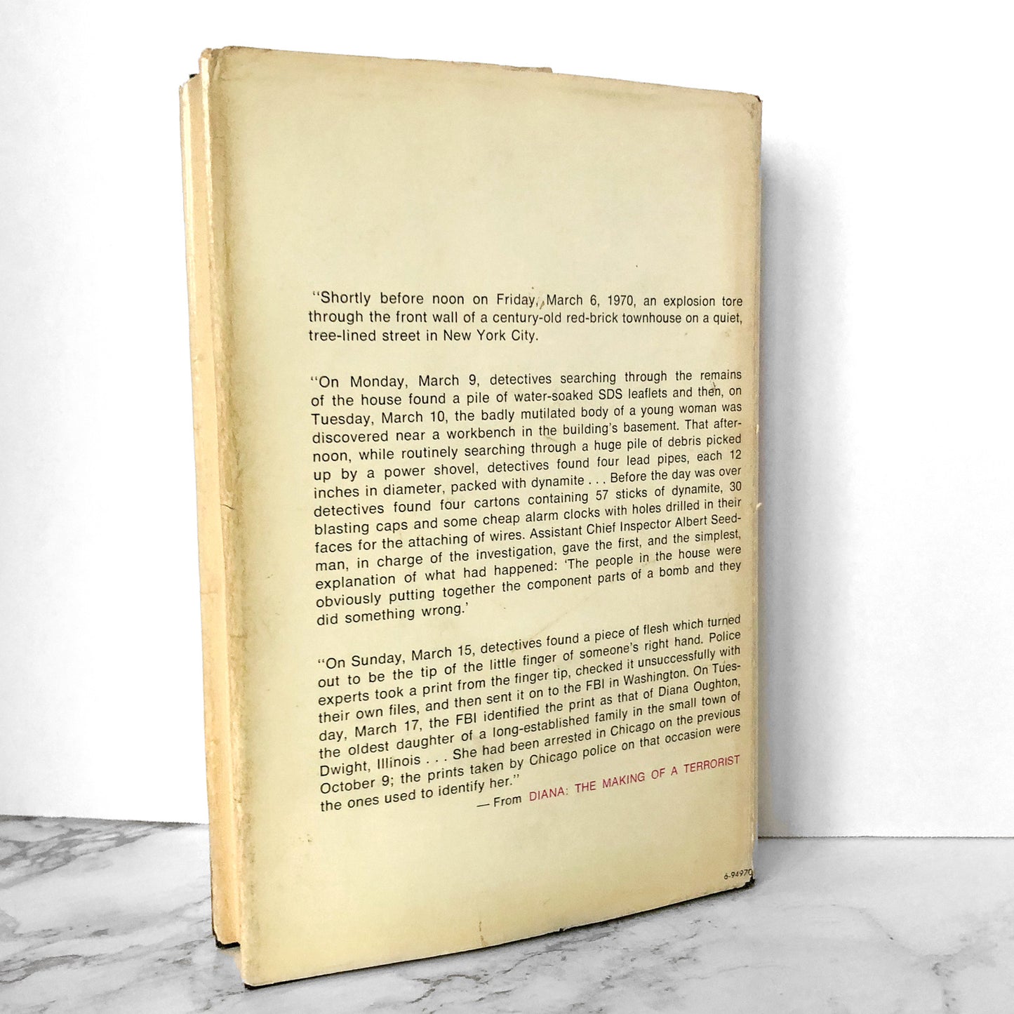 Diana: The Making of a Terrorist by Thomas Powers SIGNED! [FIRST EDITION] 1971