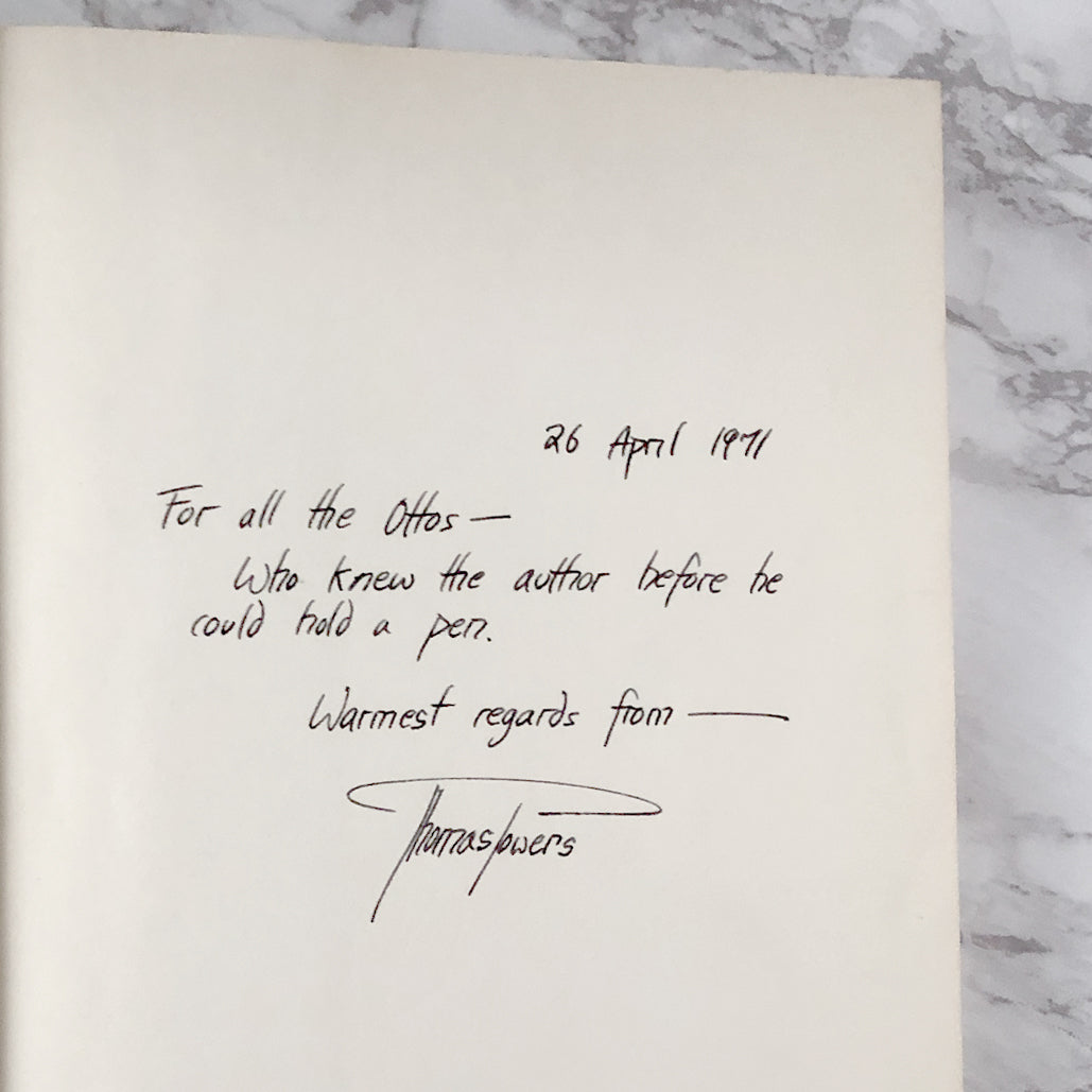 Diana: The Making of a Terrorist by Thomas Powers SIGNED! [FIRST EDITION] 1971