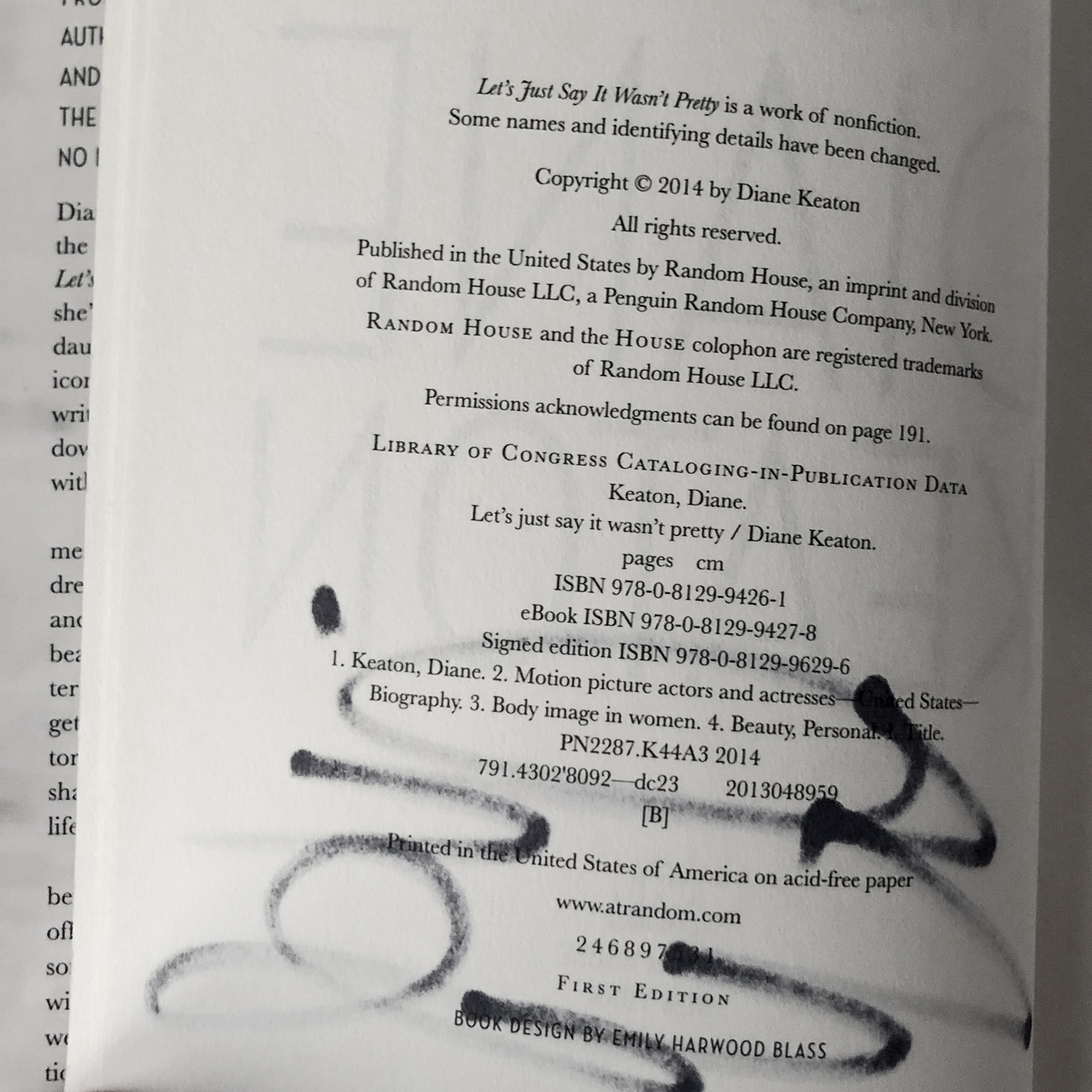 Let's Just Say it Wasn't Pretty by Diane Keaton [SIGNED FIRST EDITION] - Bookshop Apocalypse