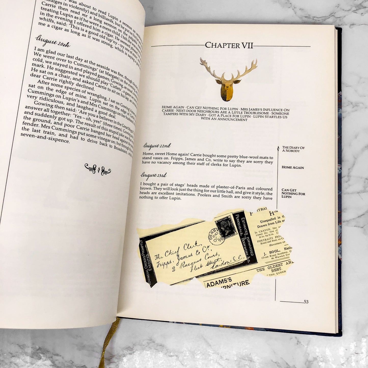 The Diary of a Nobody by George & Weedon Grossmith [U.K. LEATHER-BOUND LIMITED ILLUSTRATED EDITION] 1984