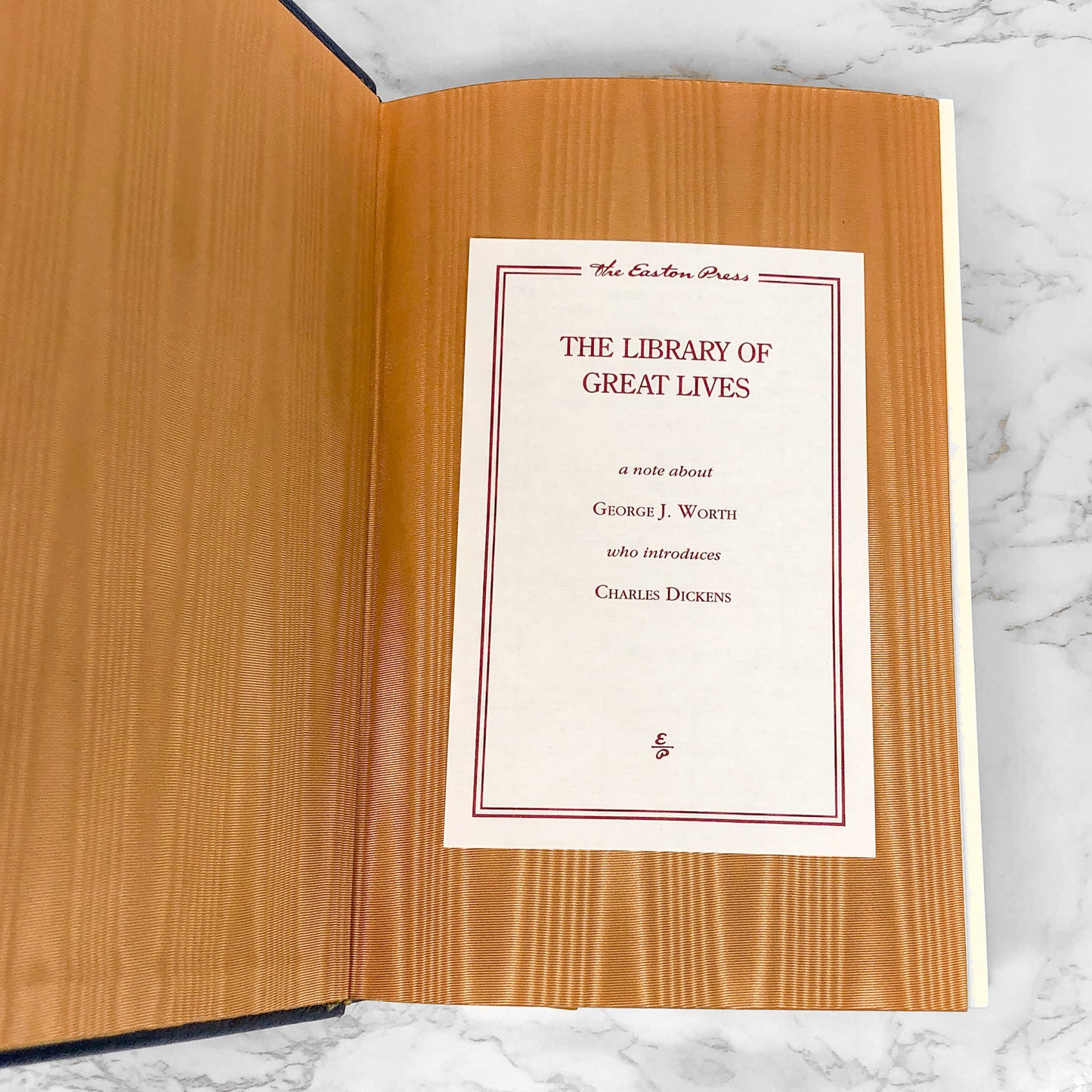 Dickens: A Biography by Fred Kaplan [THE EASTON PRESS] 1991