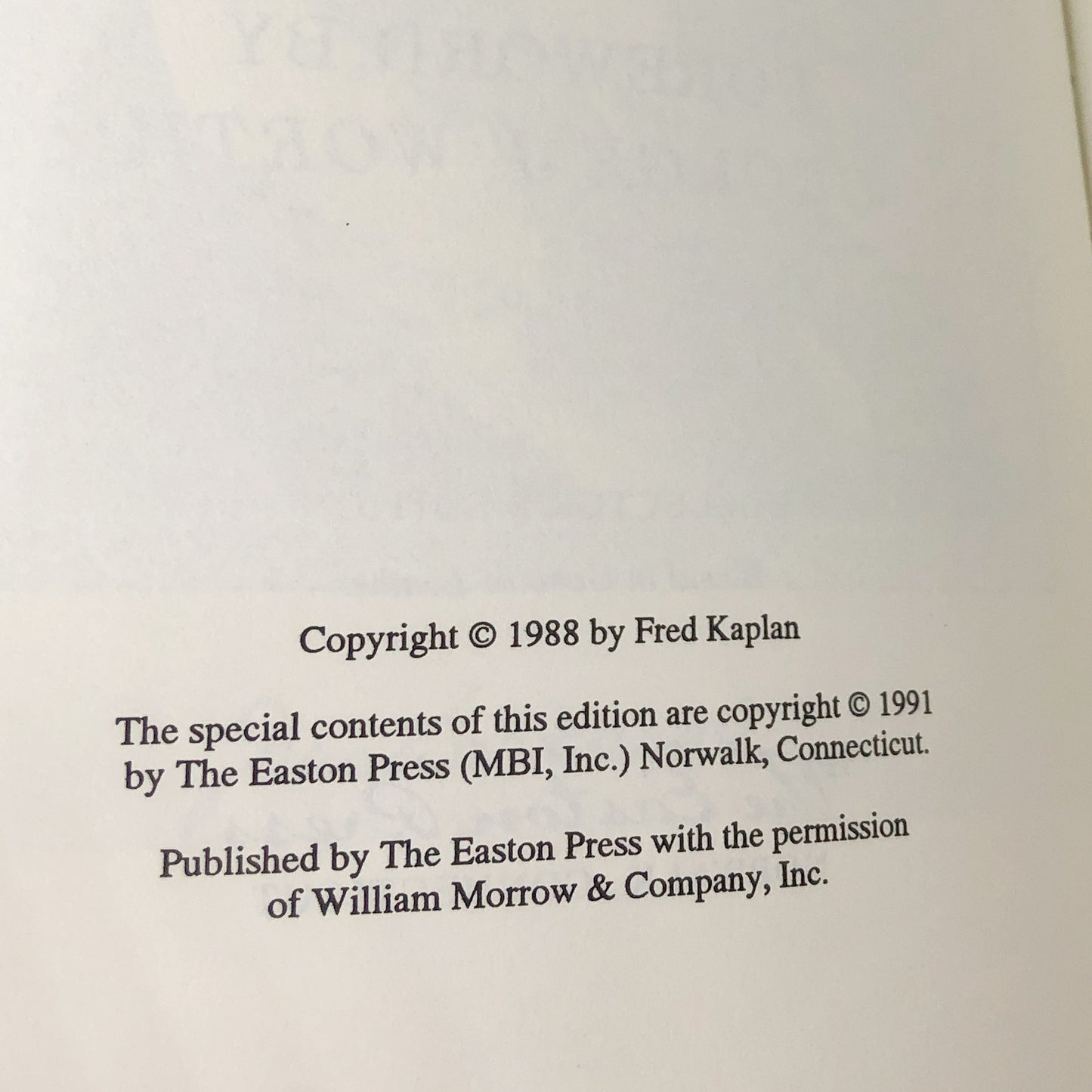 Dickens: A Biography by Fred Kaplan [THE EASTON PRESS] 1991