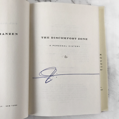 The Discomfort Zone by Jonathan Franzen SIGNED! [FIRST EDITION / FIRST PRINTING]