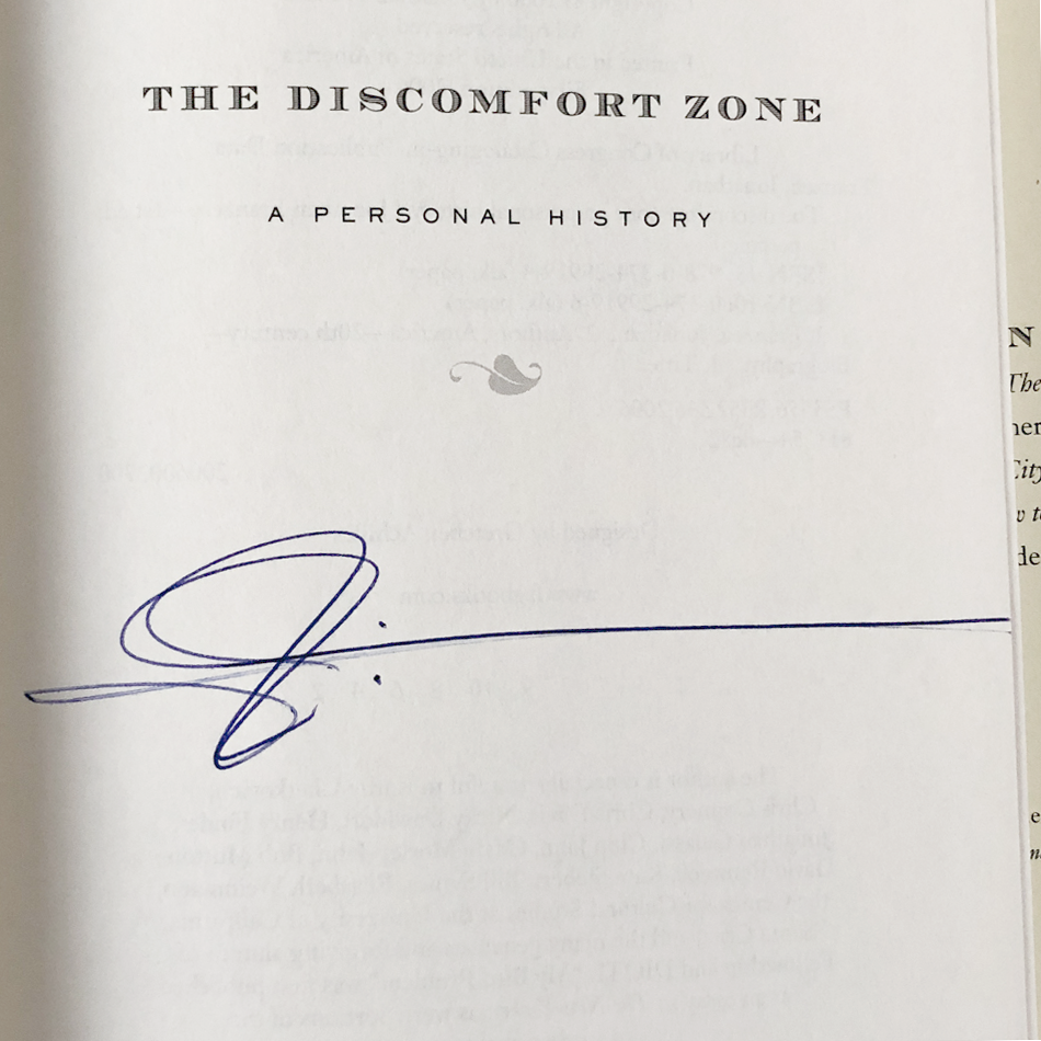 The Discomfort Zone by Jonathan Franzen SIGNED! [FIRST EDITION / FIRST PRINTING]
