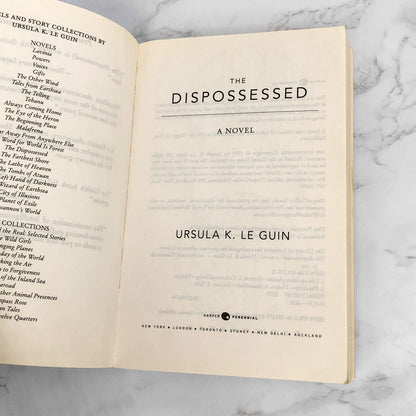 The Dispossessed by Ursula K. Le Guin [TRADE PAPERBACK RE-ISSUE] 2014 • Harper Perennial