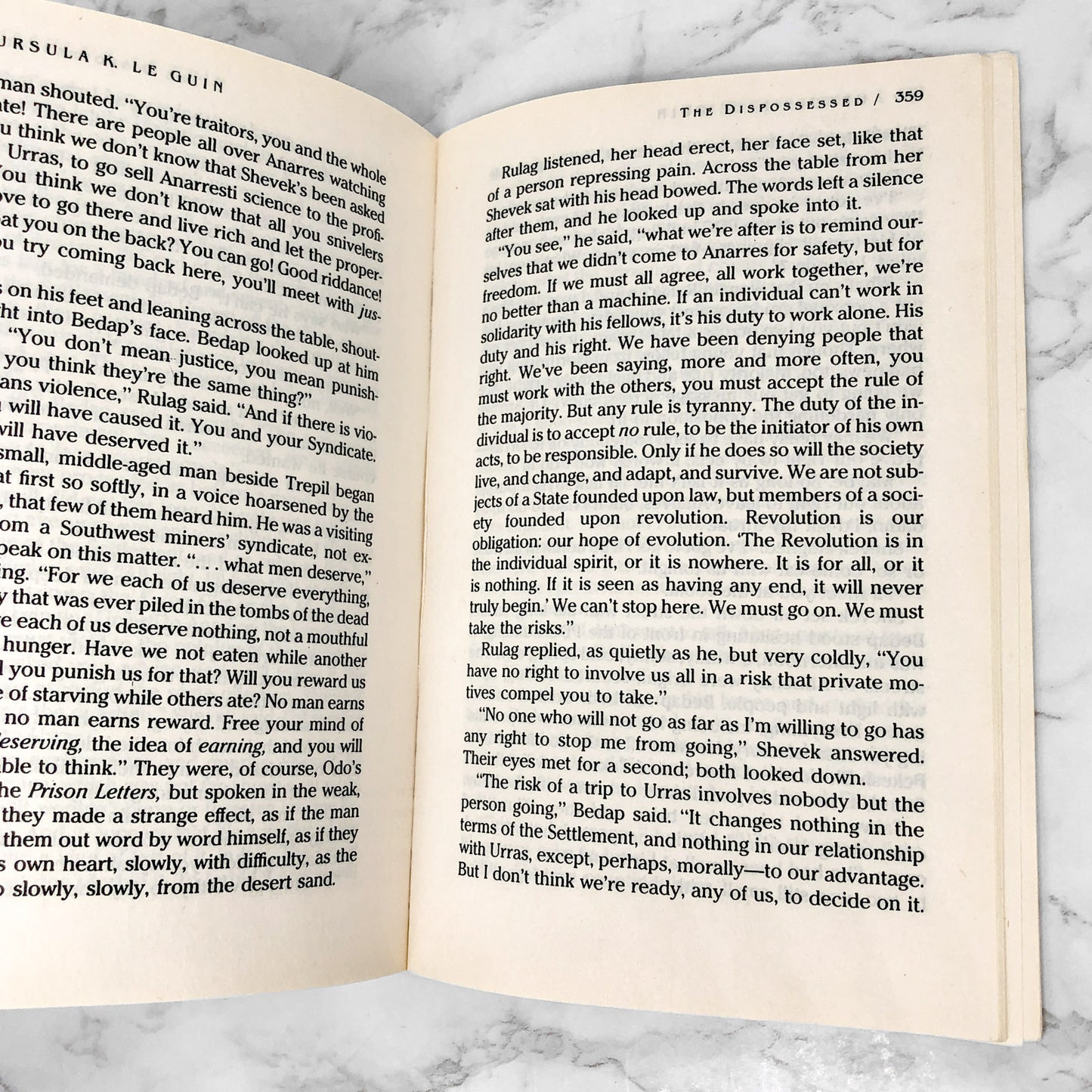 The Dispossessed by Ursula K. Le Guin [TRADE PAPERBACK RE-ISSUE] 2014 • Harper Perennial