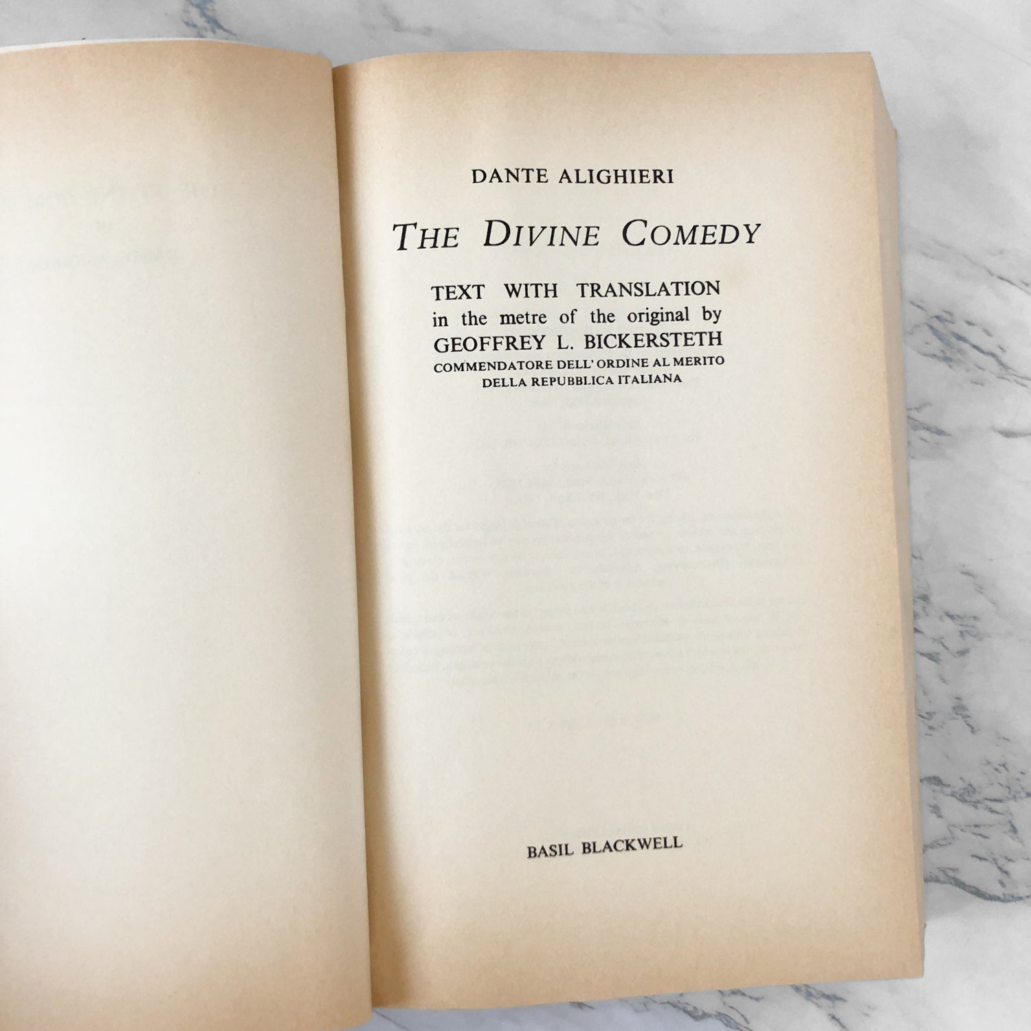 The Divine Comedy by Dante Alighieri / Geoffrey L. Bickersteth [1986 TRADE PAPERBACK] - Bookshop Apocalypse