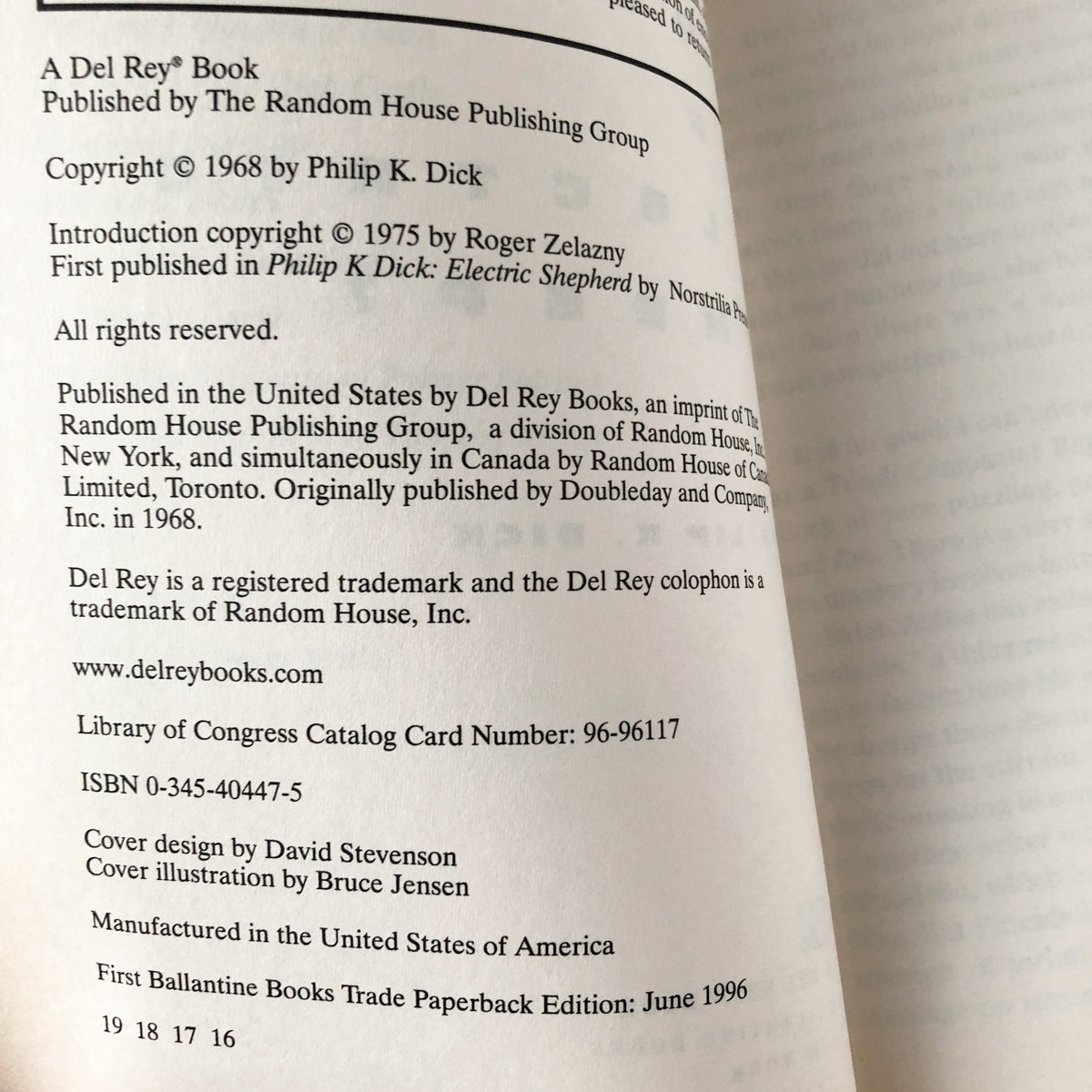 Do Androids Dream of Electric Sheep by Philip K. Dick [TRADE PAPERBACK / 1996] - Bookshop Apocalypse