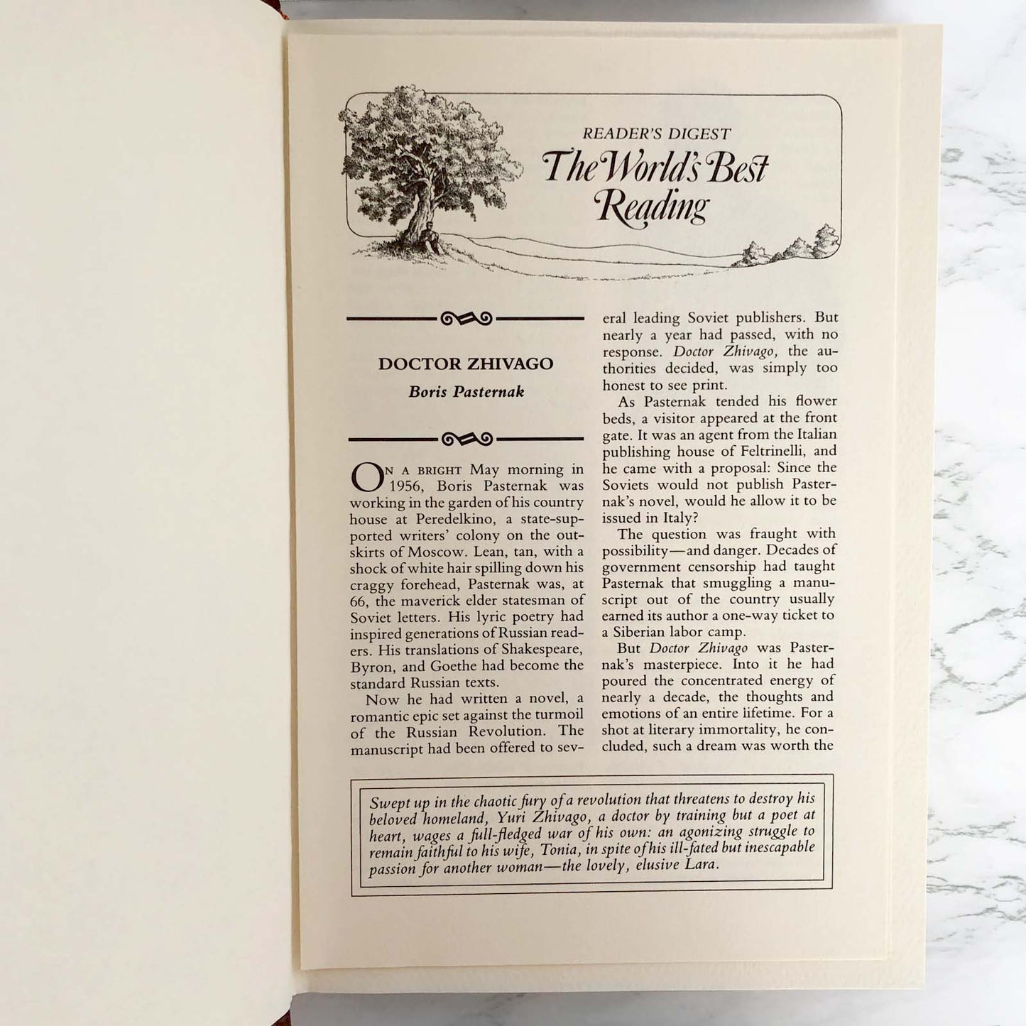 Doctor Zhivago by Boris Pasternak [ILLUSTRATED HARDCOVER / 1990]