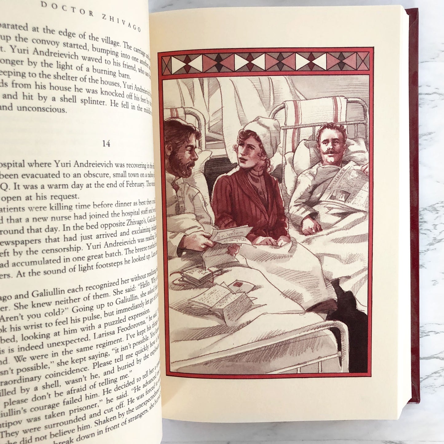 Doctor Zhivago by Boris Pasternak [ILLUSTRATED HARDCOVER / 1990]