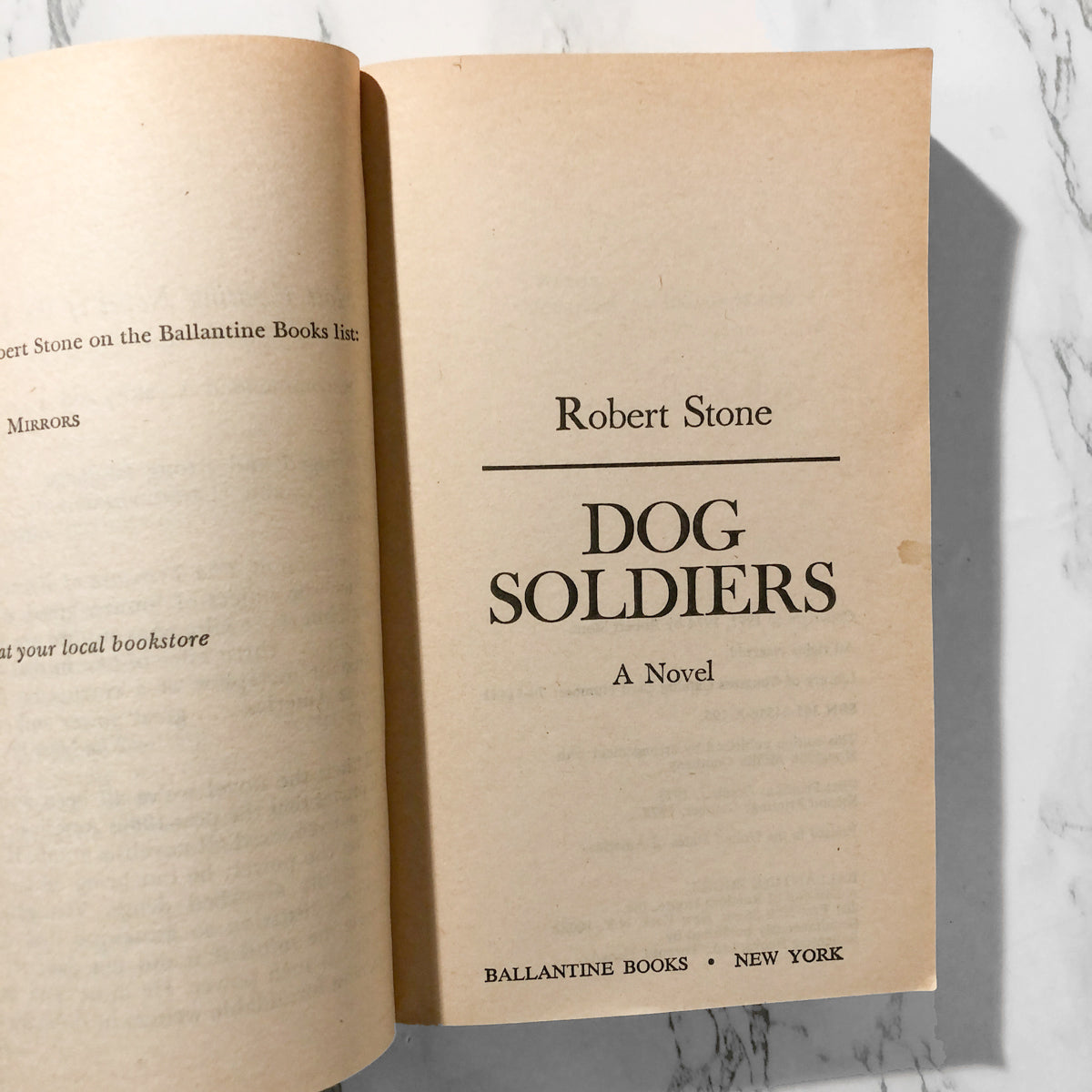 Dog Soldiers by Robert Stone [FIRST PAPERBACK EDITION / 1975] - Bookshop Apocalypse