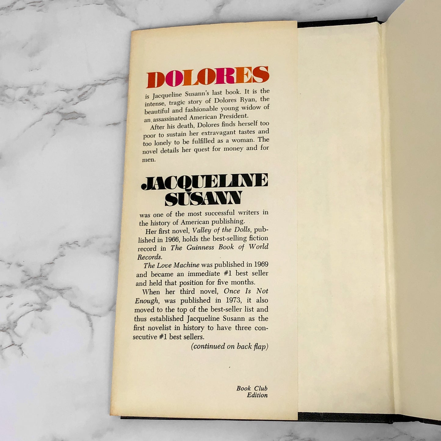 Dolores by Jacqueline Susann [1976 HARDCOVER]