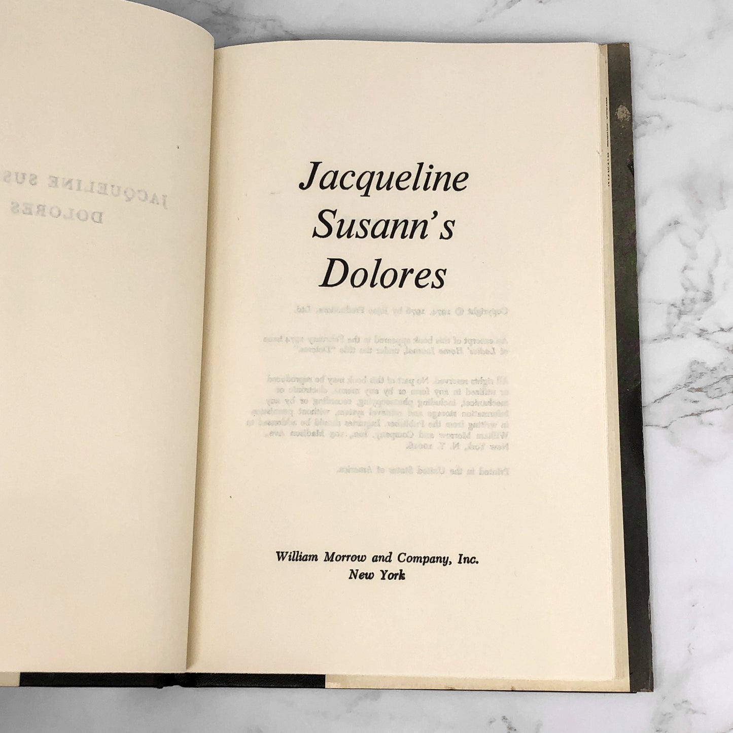 Dolores by Jacqueline Susann [1976 HARDCOVER]