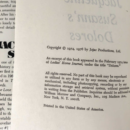 Dolores by Jacqueline Susann [1976 HARDCOVER]