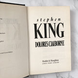 Dolores Claiborne by Stephen King [U.K. FIRST EDITION] - Bookshop Apocalypse
