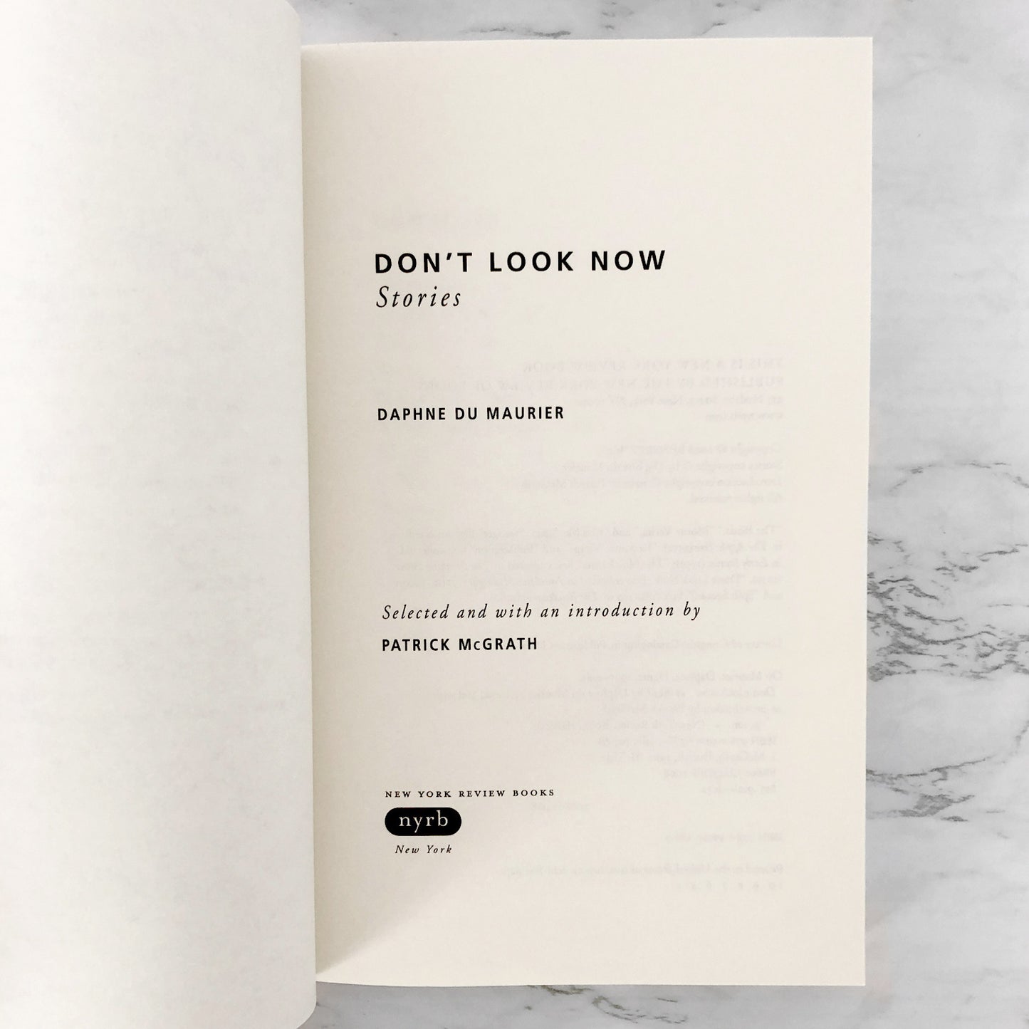 Don't Look Now by Daphne du Maurier [TRADE PAPERBACK] 2008 • NYRB