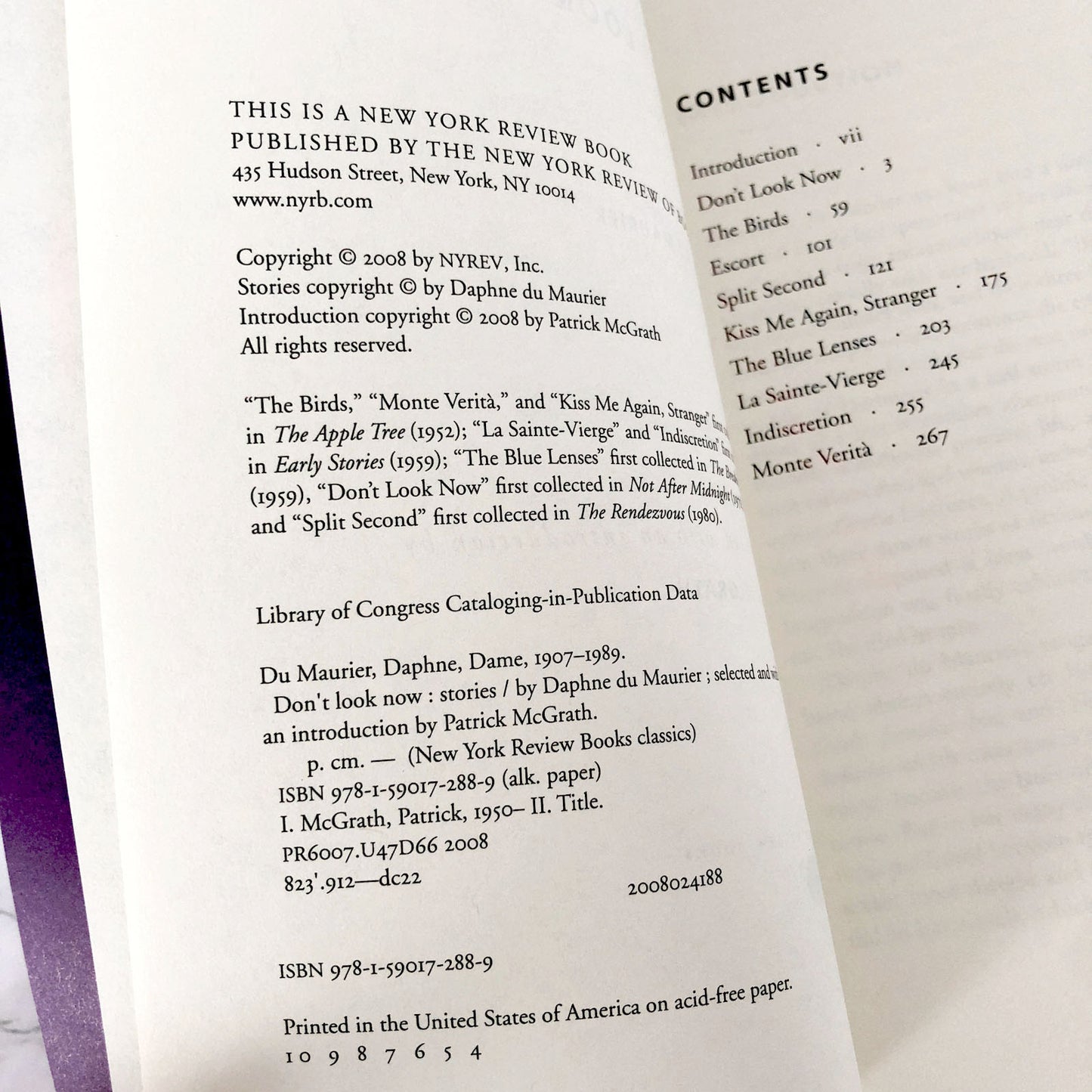 Don't Look Now by Daphne du Maurier [TRADE PAPERBACK] 2008 • NYRB