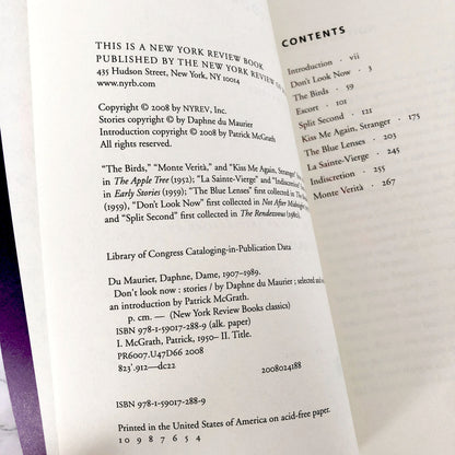 Don't Look Now by Daphne du Maurier [TRADE PAPERBACK] 2008 • NYRB