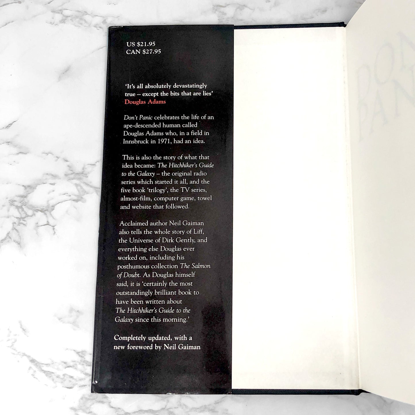 Don't Panic: Douglas Adams & The Hitchhiker's Guide to the Galaxy by Neil Gaiman [U.K. HARDCOVER] 2003