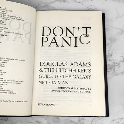 Don't Panic: Douglas Adams & The Hitchhiker's Guide to the Galaxy by Neil Gaiman [U.K. HARDCOVER] 2003