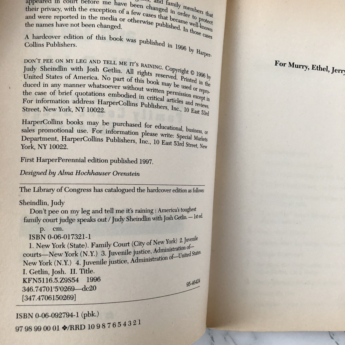 Don't Pee on My Leg and Tell Me It's Raining by Judy Sheindlin [TRADE PAPERBACK - Bookshop Apocalypse