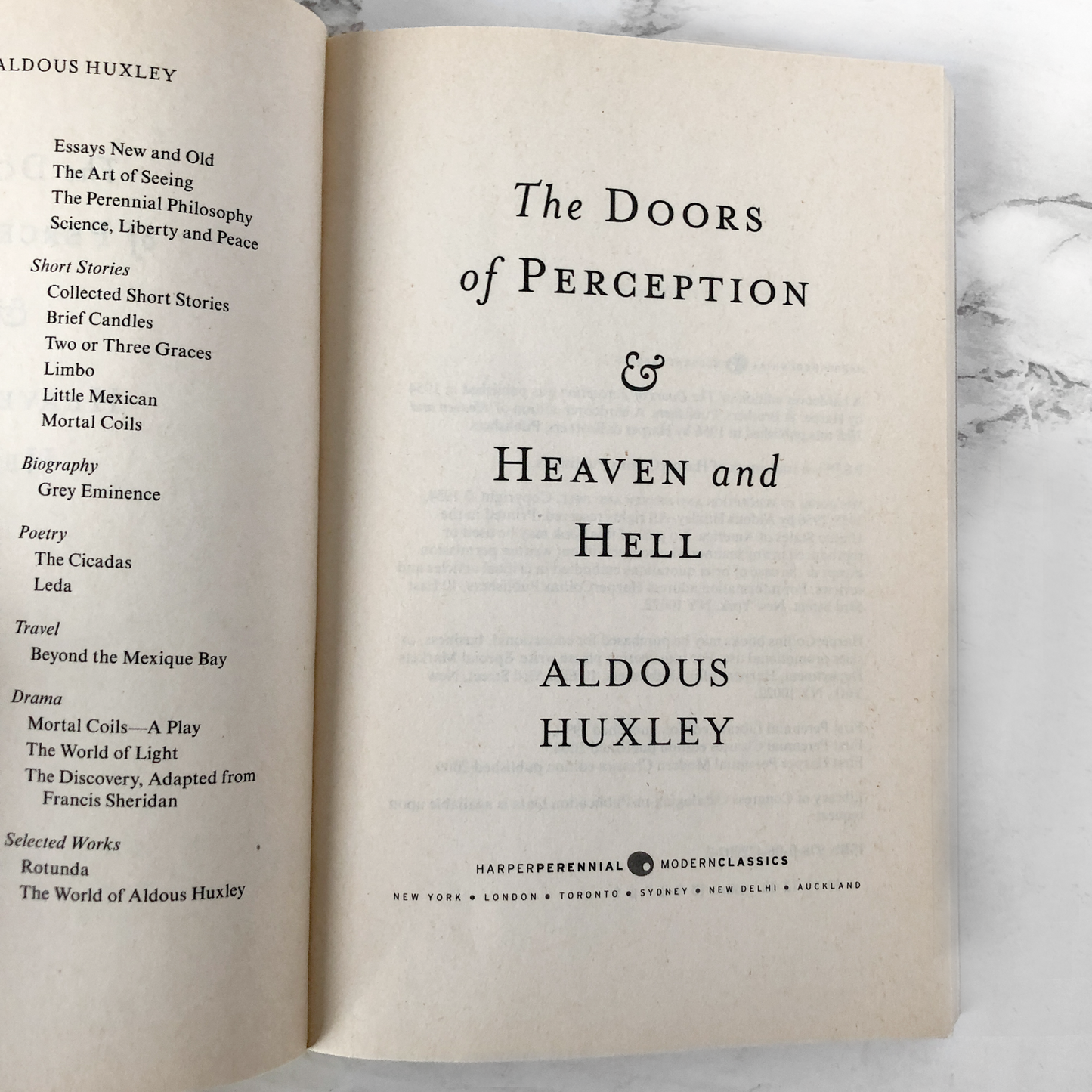 The Doors of Perception & Heaven and Hell by Aldous Huxley [TRADE PAPERBACK]