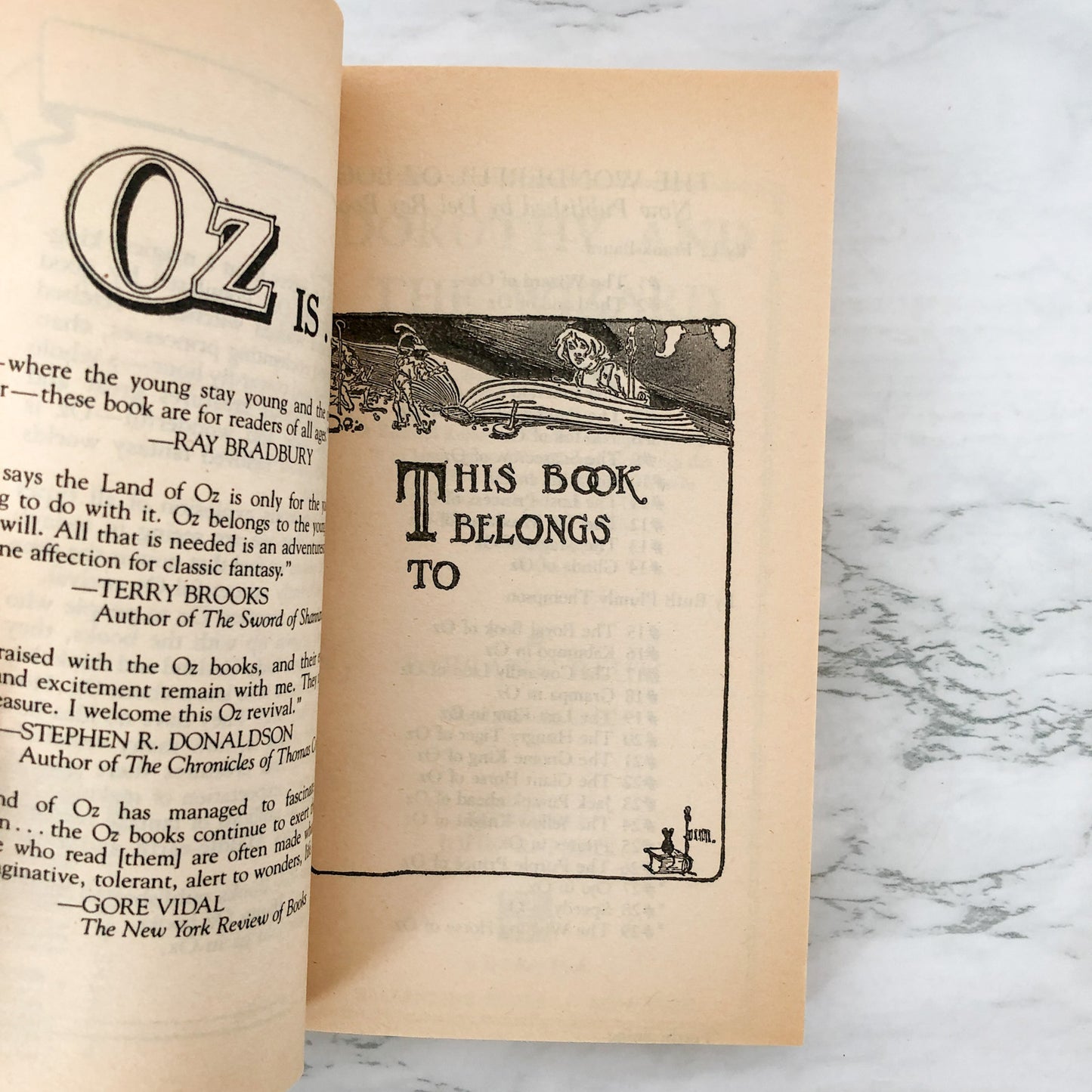 Dorothy and the Wizard in Oz by L. Frank Baum [1986 DEL-REY PAPERBACK] Oz #4